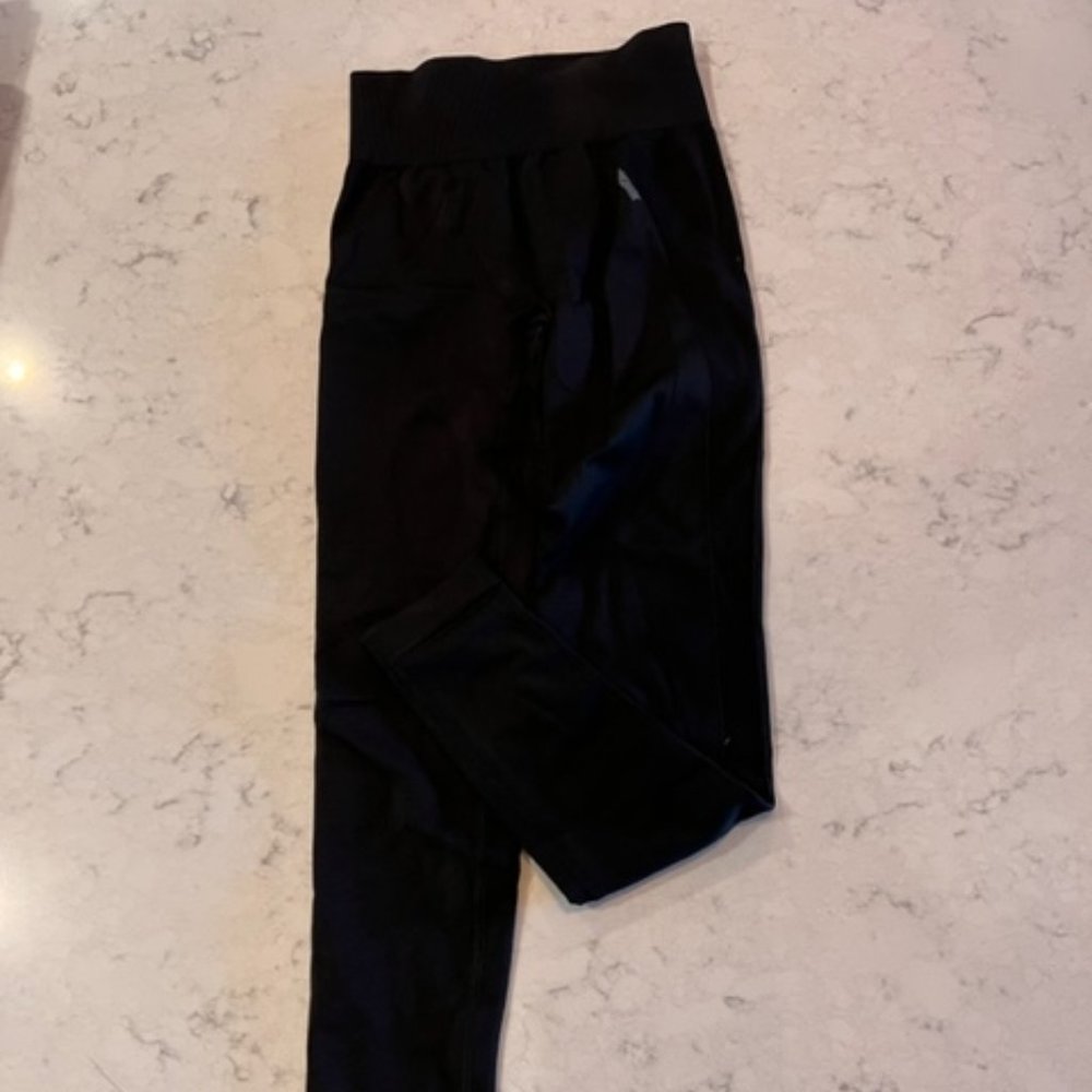 Gymshark High Waisted Flex Leggings- Black/Grey- SZ XS